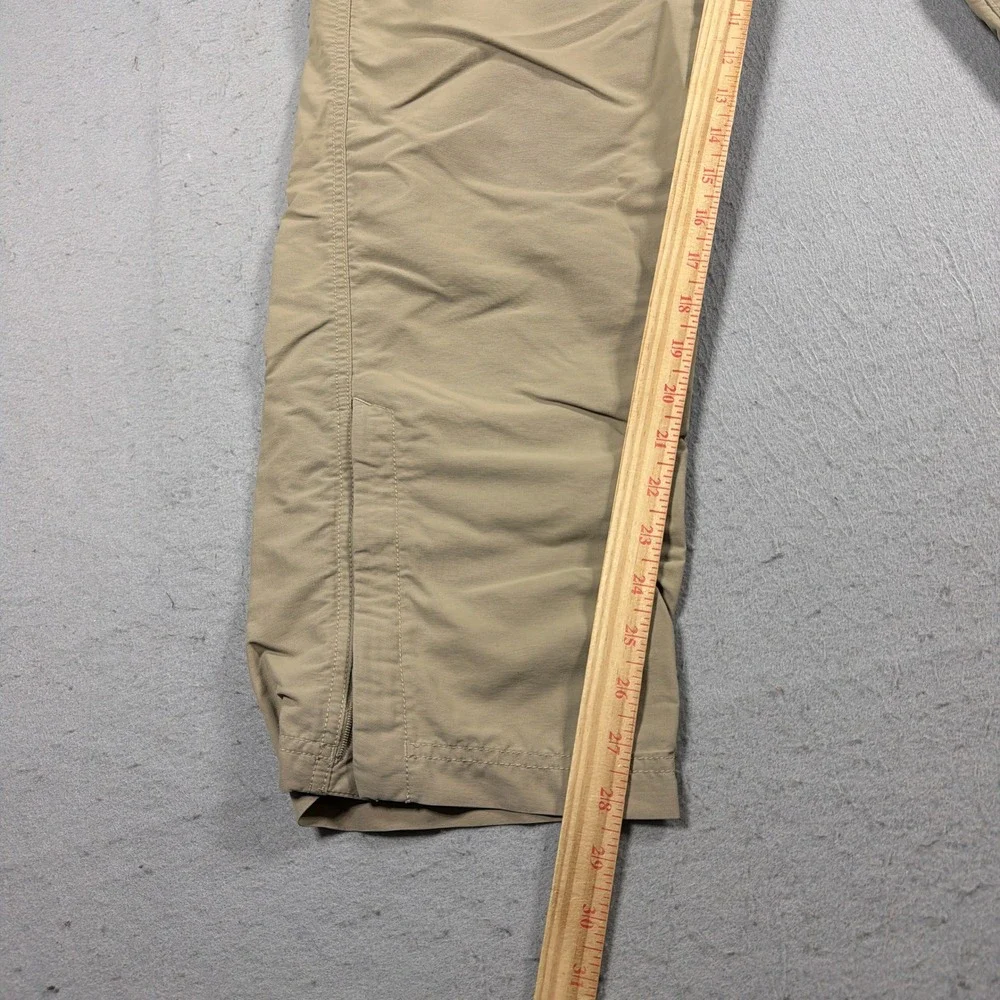The North Face Convertible Hiking Pants Men 38 Regular Khaki‎ Zip Off Outdoor